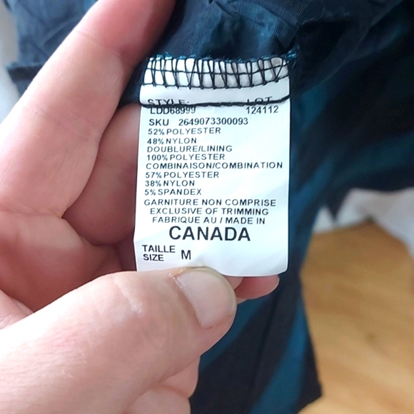 Le chateau green striped cocktail dress - Picture 8 of 12